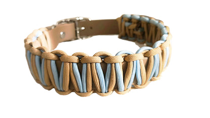 Collier « le natural » Bleu glacier-Marron