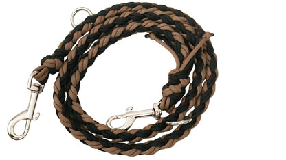 Leine "le natural" Schwarz-Braun