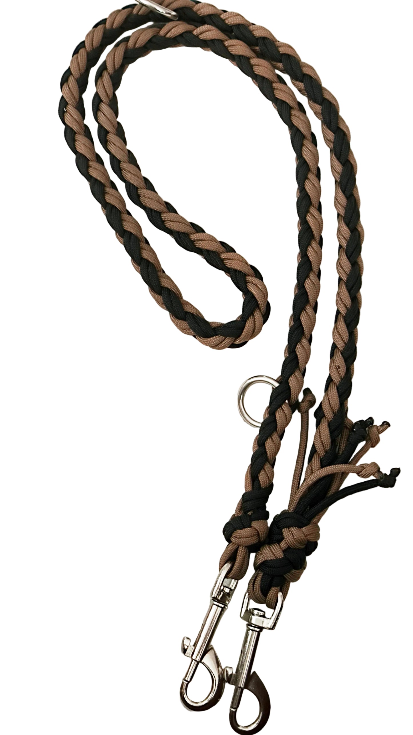 Leine "le natural" Schwarz-Braun