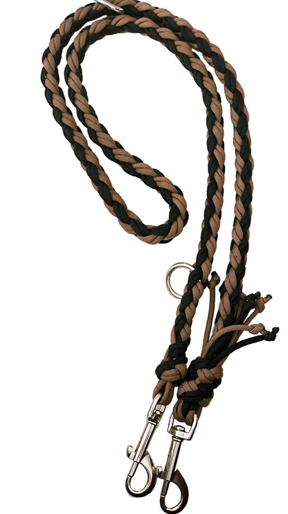 Leine "le natural" Schwarz-Braun