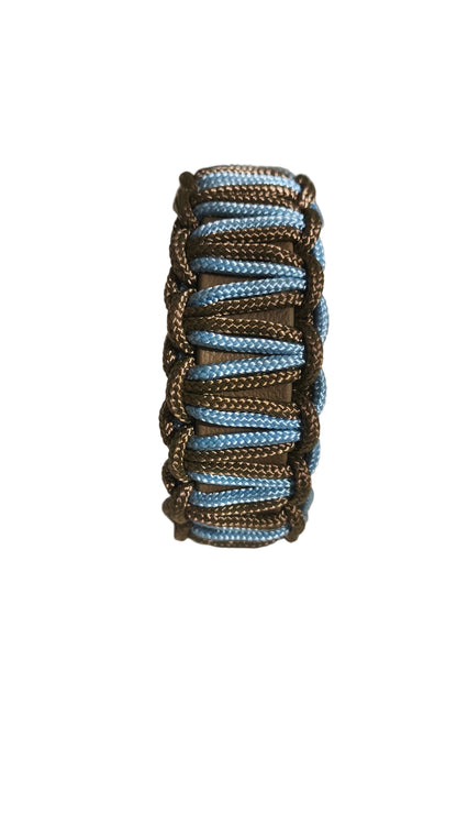 Collier « les petits » Branche-Brun-Bleu glacier