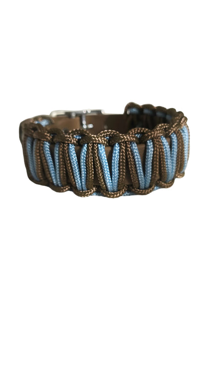 Collier « les petits » Branche-Brun-Bleu glacier