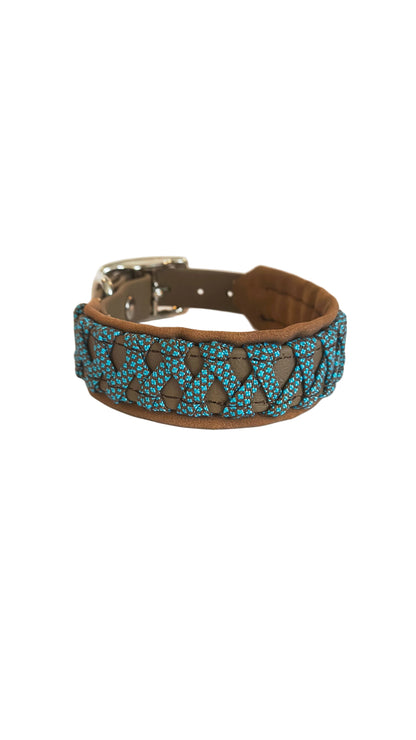 Collier "les petits" turquoise-marron