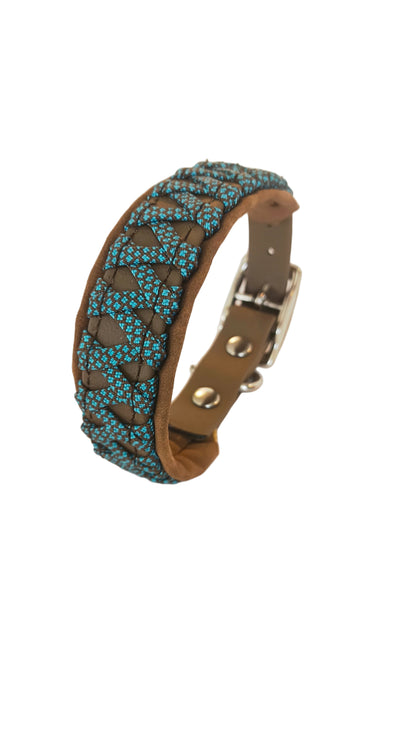 Collier "les petits" turquoise-marron