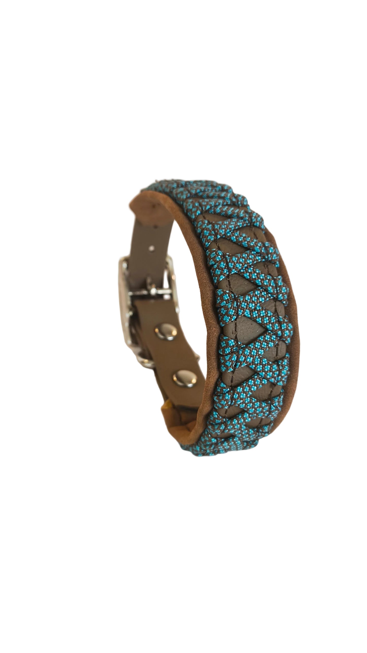 Collier "les petits" turquoise-marron