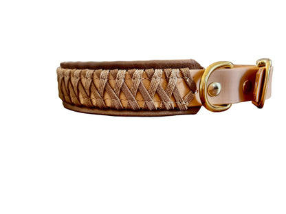 Halsband "la côte"  Gold-Braun