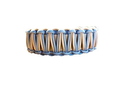 Halsband "le naturel" Caffee Latte-Iceblau