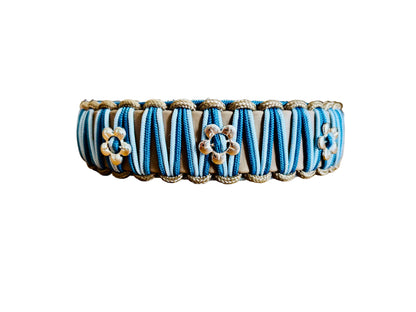 Halsband "Heimatgefühl" mit Blumenperlen
