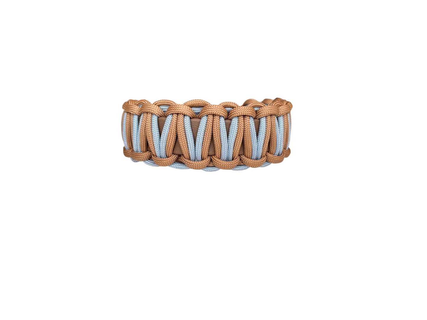 Halsband „les petits“ Iceblau-Braun