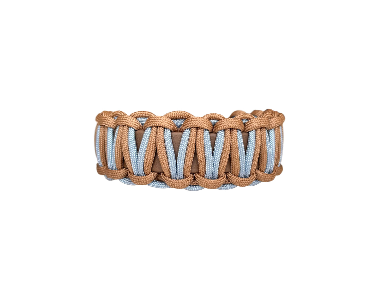 Halsband "le natural" Iceblau-Braun