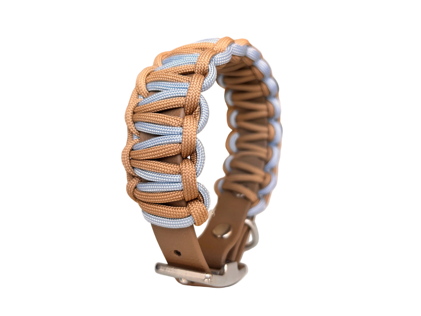 Halsband „les petits“ Iceblau-Braun