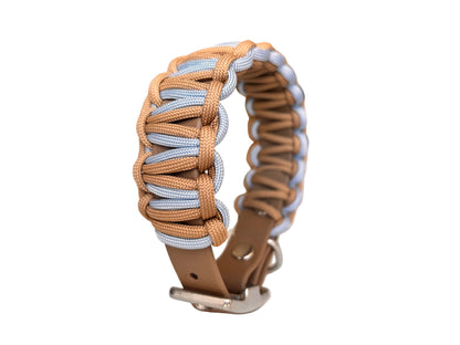 Halsband „les petits“ Iceblau-Braun