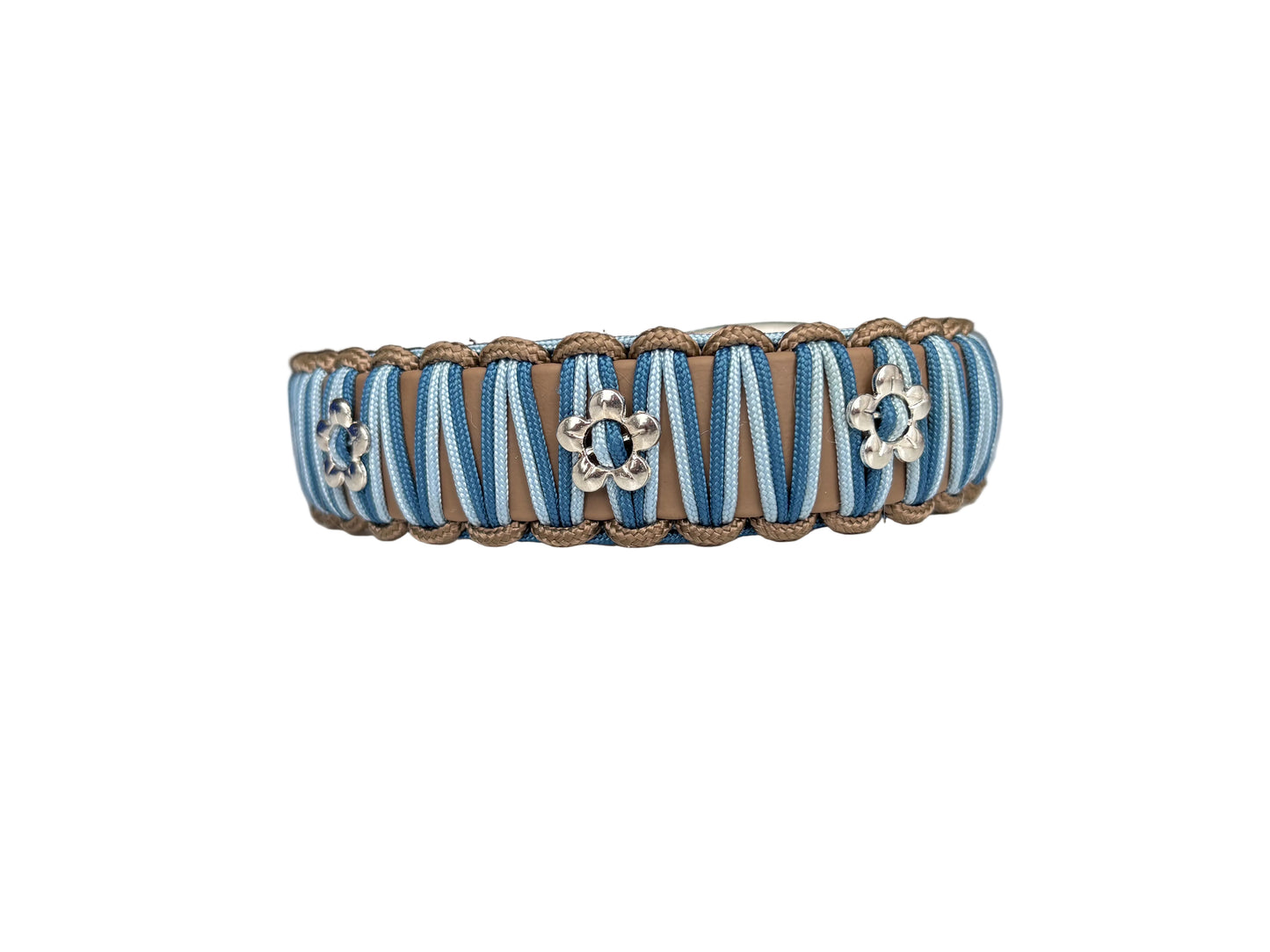 Halsband "le naturel" Heimatgefühl mit Blumenperlen