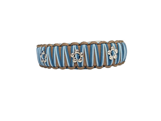 Halsband "le naturel" Heimatgefühl mit Blumenperlen