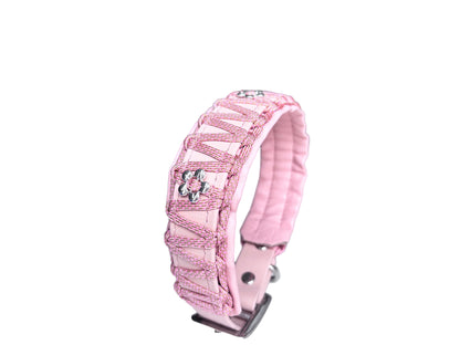 Halsband "la côte" rosé mit Blumenperlen