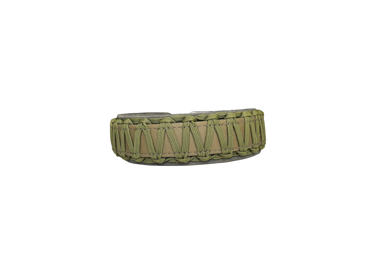 Halsband "les petits" Waldgrün mit Unterpolsetrung