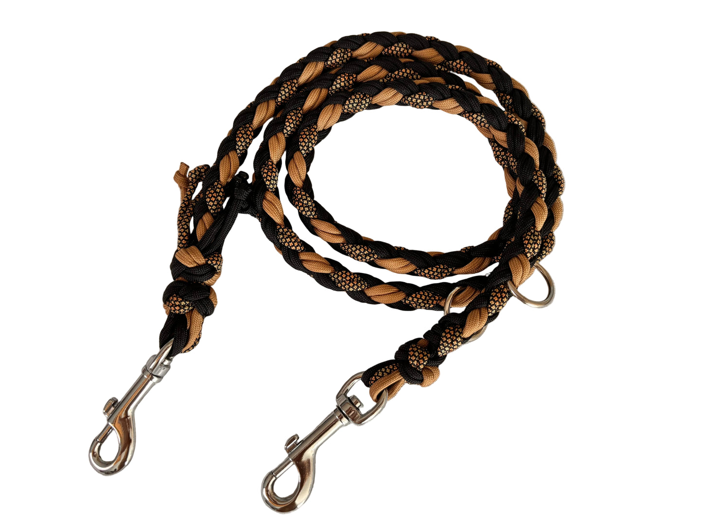 Leash "Flowers" Black-Brown