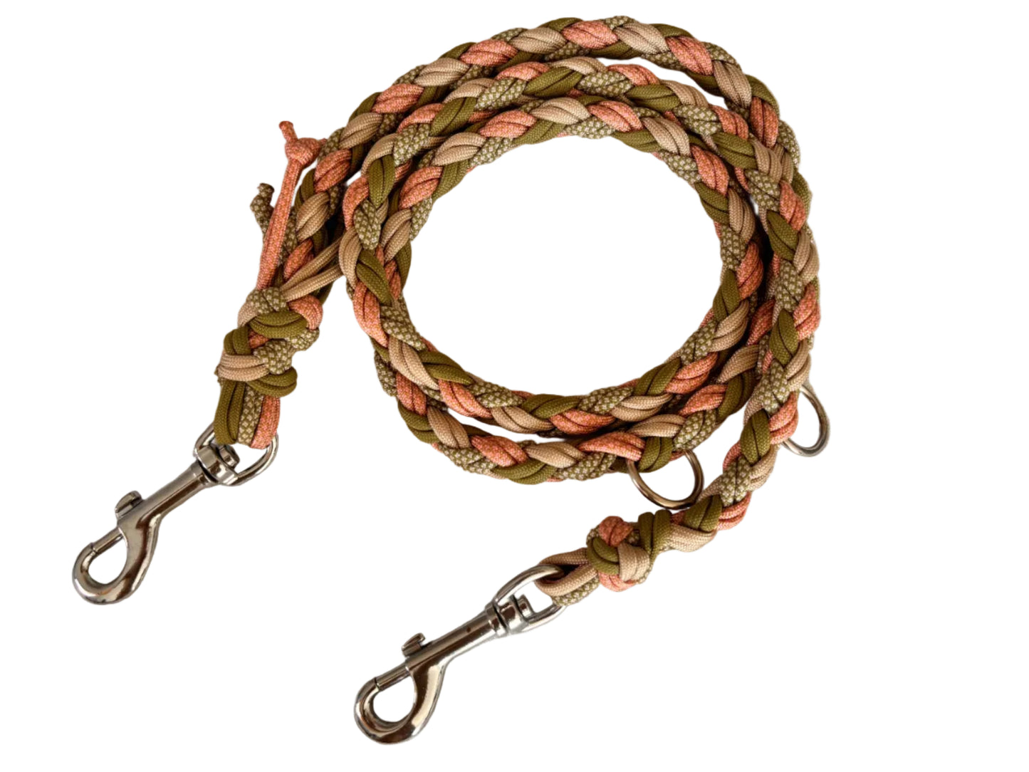 Leash "les fleurs" Pink-Moss