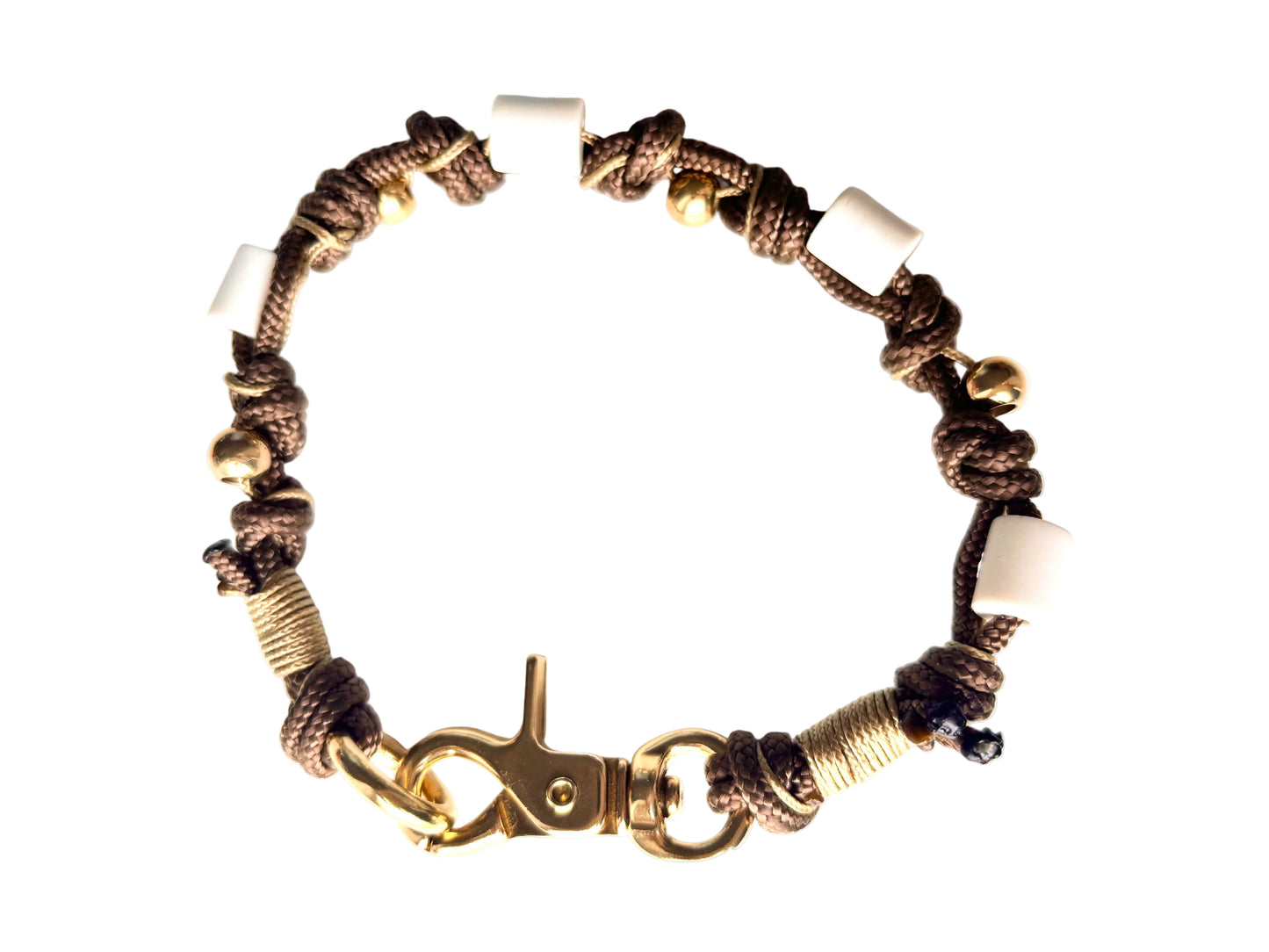 EM Ceramic Necklace Espresso Brown with Beads