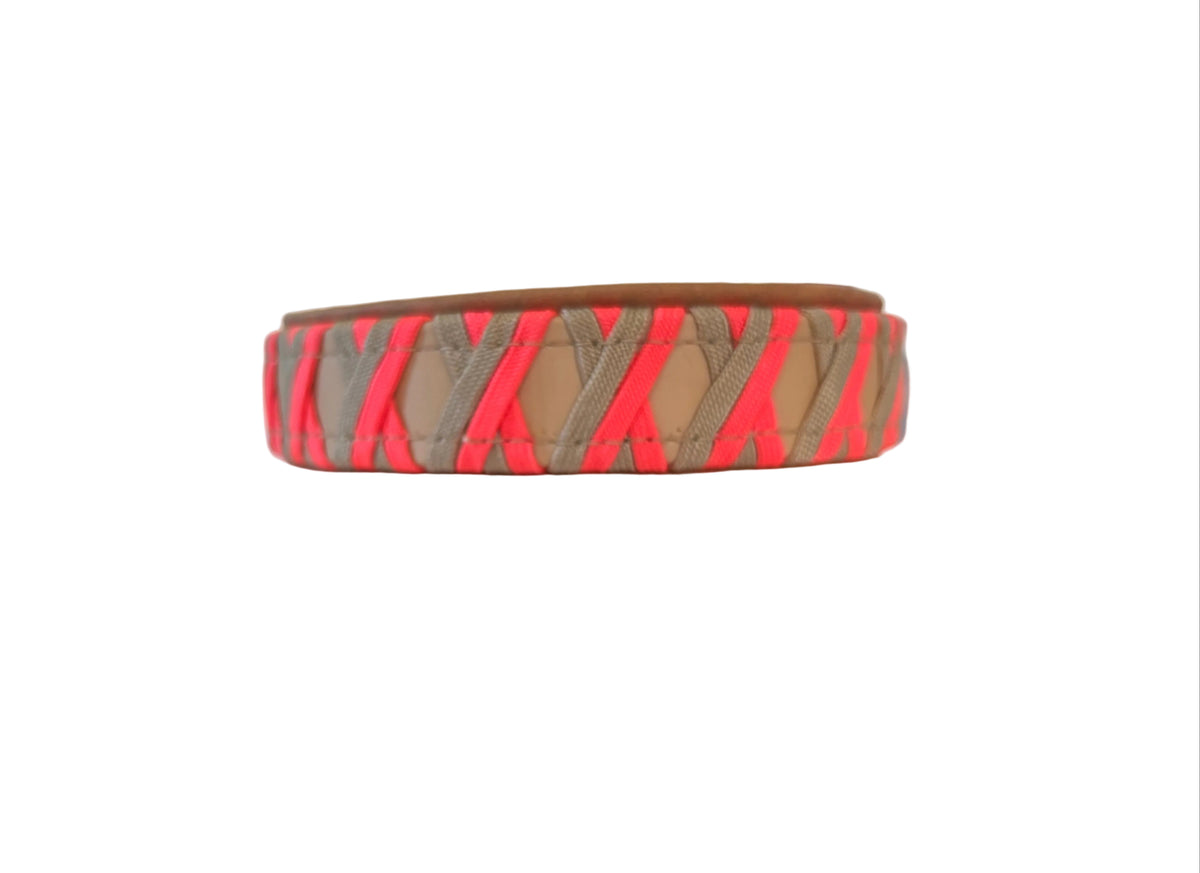 Halsband Neonorange-Gold