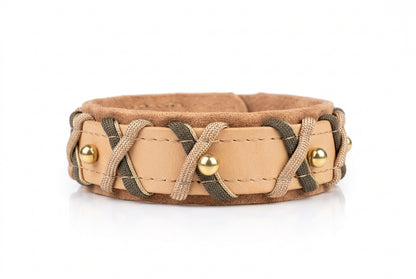 Halsband "les petits" Gold-Braun