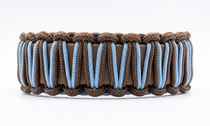 Hundehalsband „les petits“ Branch-Braun-Iceblau