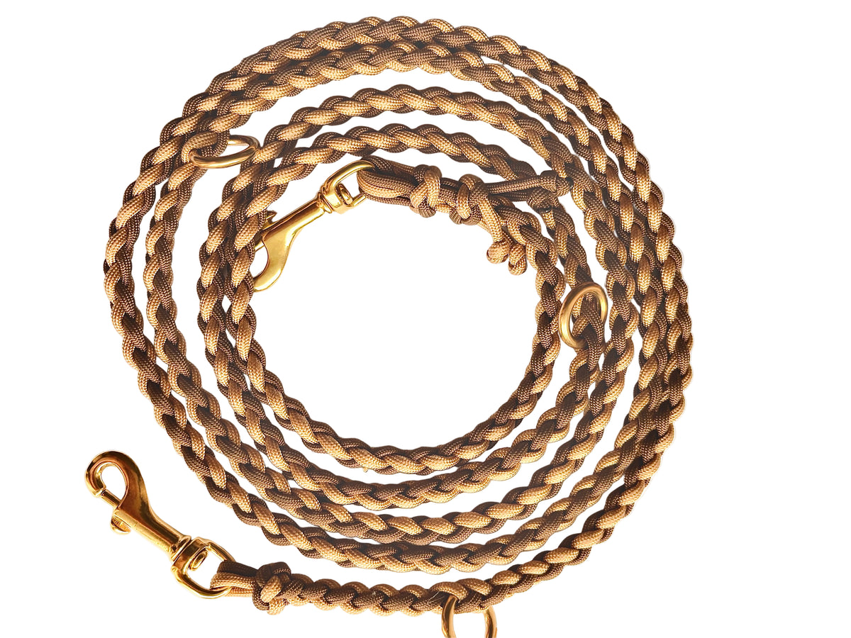 Leine "les petits" Gold-Braun
