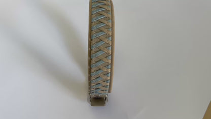 Halsband Caffee Latte-Iceblau