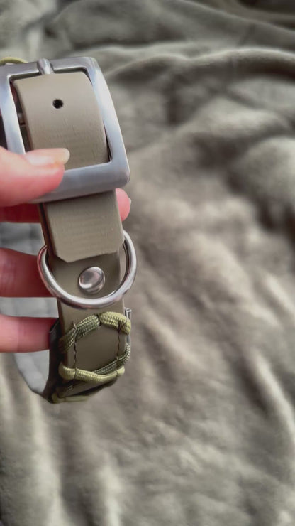Halsband "la forêt" Armygreen