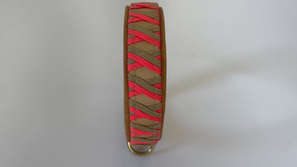 Halsband Neonorange-Gold